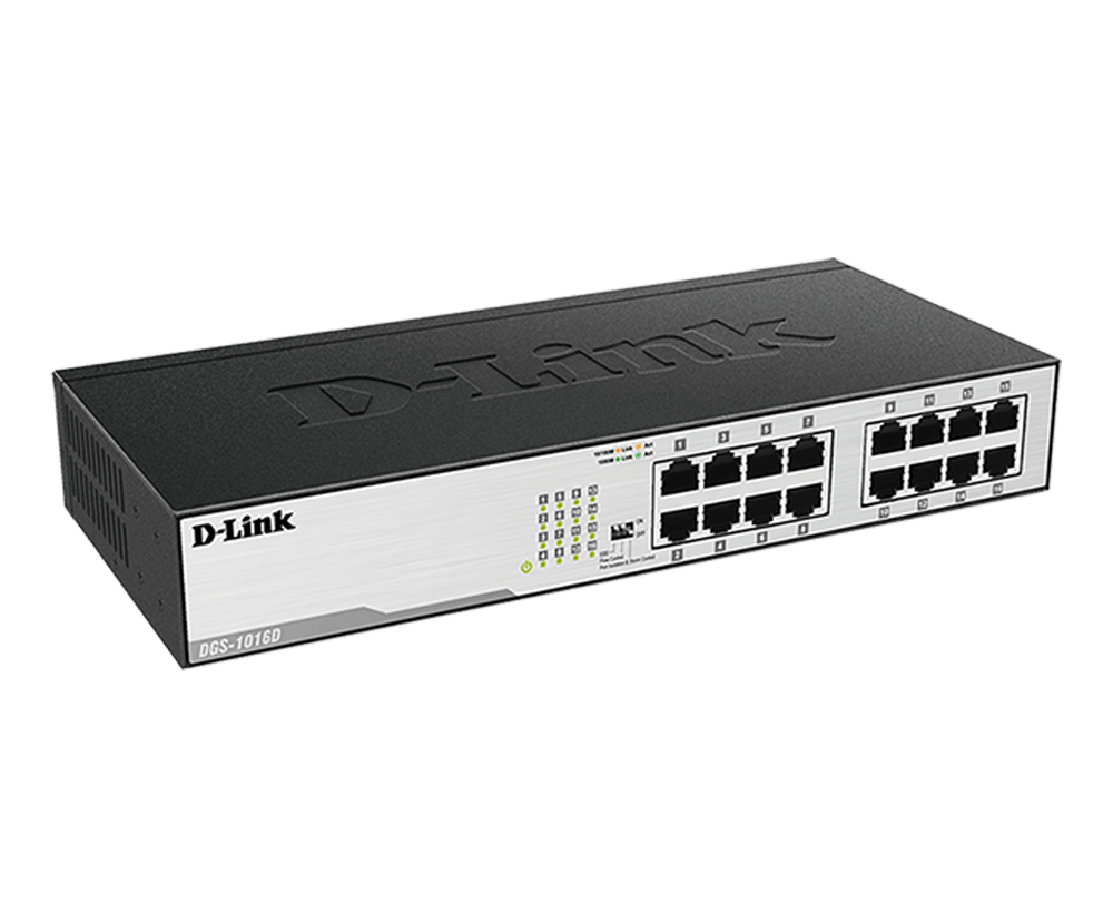 D-Link DGS-1016D 16 Port Gigabit Switch Metal Body D-Link DGS-1016D 16 Port Gigabit Switch Metal Body